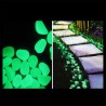 Fluorescent phosphorescent glow in the dark green plastic stones