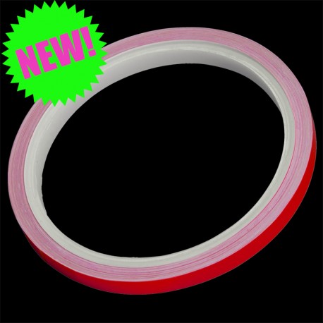 Fluorescent adhesive strips in 3 colors, width 7 mm x 6 m