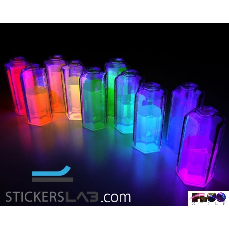 Resina e Vernice. 5 X in Polvere di Colore Brillante al Buio Polvere Glitter Fosforescente e Luminosa lumentics Set Glitter con Lampada UV UV pigmenti Glitter per Colore 