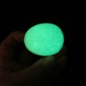 5 pezzi in calcite a forma di uovo fosforescenti fotoluminescenti si illuminano al buio