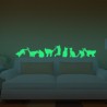 9 Adesivi decorazione murali Gatto fosforescenti che si illuminano al buio