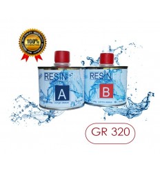Resina epossidica bi-componente trasparente per pigmenti 320gr - FluoStyle
