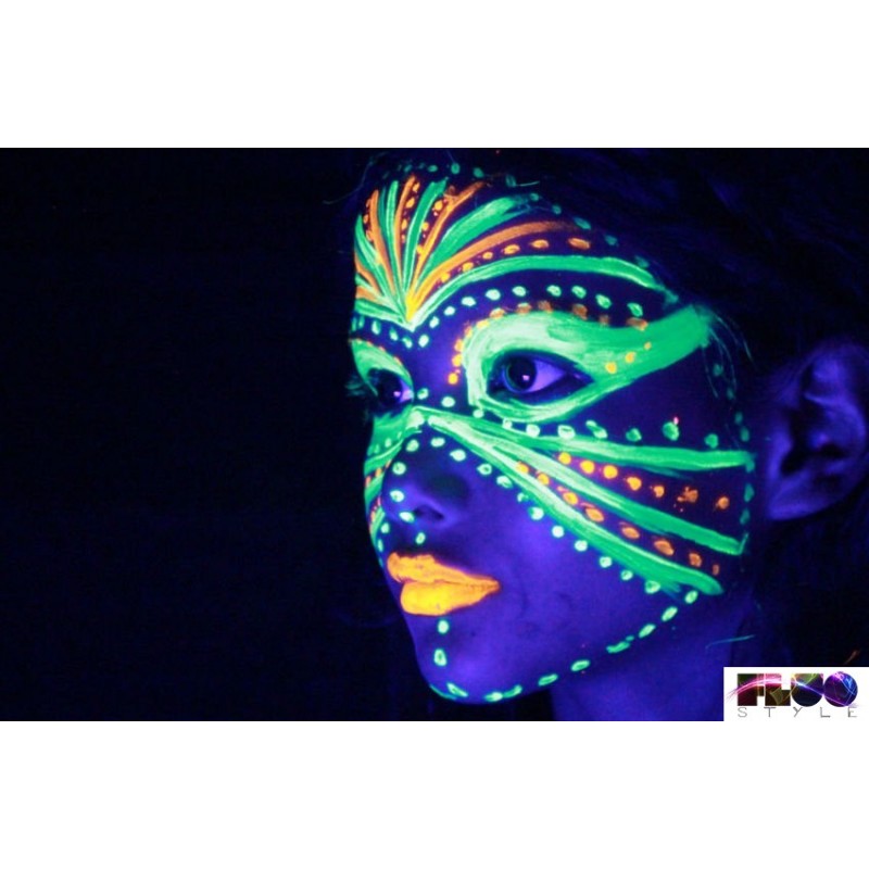 Vernice UV fluorescente per viso e corpo fosforescente invisibile che si  illumina al buio