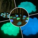 Photo-luminescent fluorescent glow in the dark glass buttons