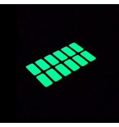 Fluorescent phosphorescent glow in the dark rectangular stickers for the light switch