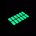 Fluorescent phosphorescent glow in the dark rectangular stickers for the switch 
