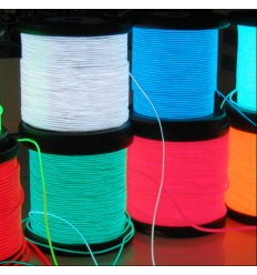 1M Stripe LED luminoso El Wire semi rigido per formare figure