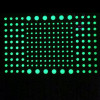 Fluorescents phosphorescents glow in the dark stars stickers