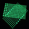 202 Stelline/puntini fluorescenti fosforescenti adesive che si illuminano al buio