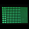 202 Stelline/puntini fluorescenti fosforescenti adesive che si illuminano al buio