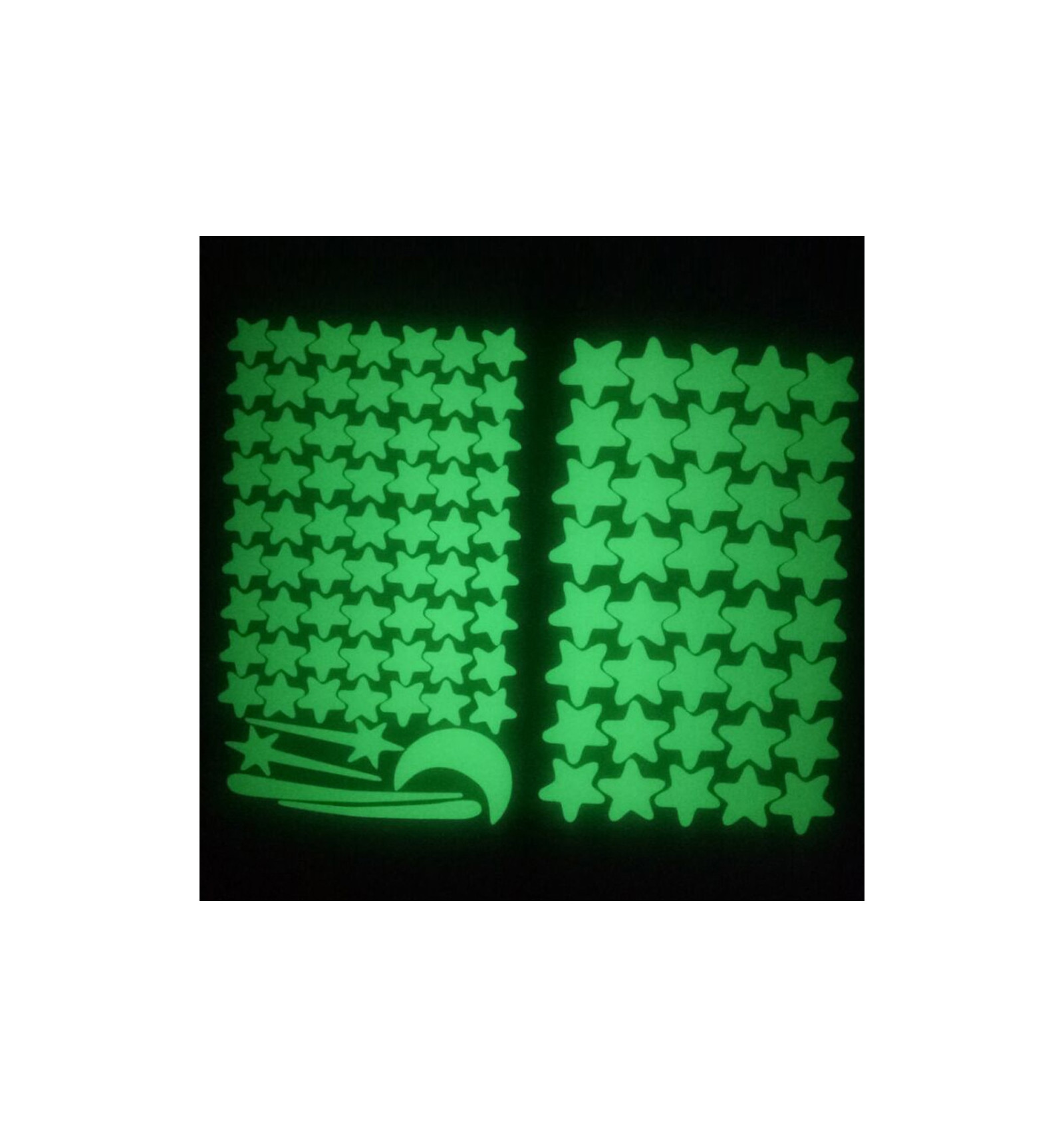 Stelle fluorescenti fosforescenti adesive che si illuminano al