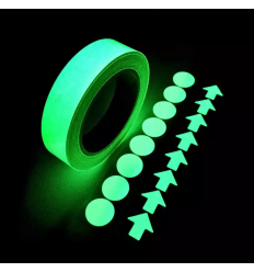 100 Frecce/Cerchi adesive fluorescenti fosforescenti che si illuminano al buio